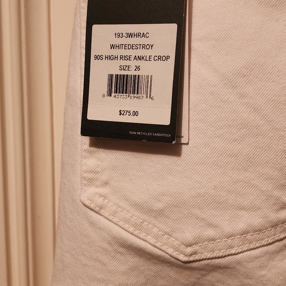 RE/DONE 90'high rise ankle crop distressed jeans - Picture 3 of 8